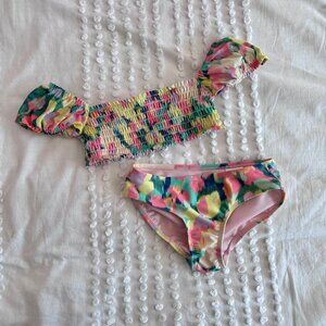 Gap Puff Sleeve 2 piece Bathing Suit - Girls Size Small